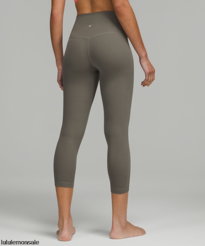 Lululemon Damen DELULU207 | Ausrichten Hochhausernte 23 Grauer Salbei